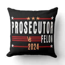 Fiscal Vs Felon Cojín decorativo 2024