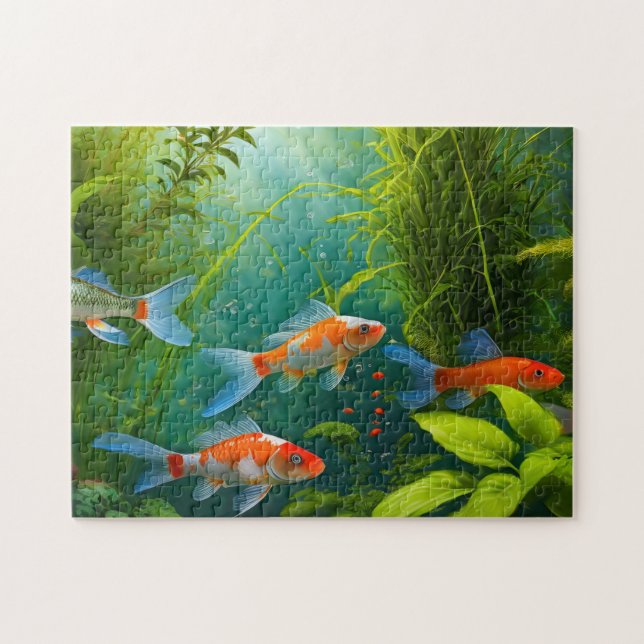 Fish Art 4 Foto rompe rompecabezas de internet (Horizontal)