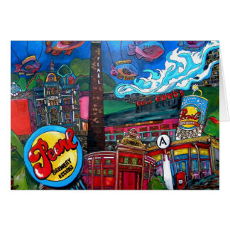 FISH en la tarjeta de cervecería Pearl