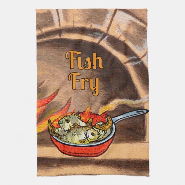 Fish Fry Kitchel Toalla (Vertical)