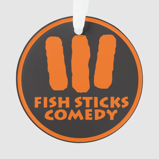 Fish Sticks Comedia Ornamento de Navidad (Anverso)