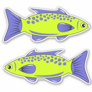 Fish Vinyl Pegatina