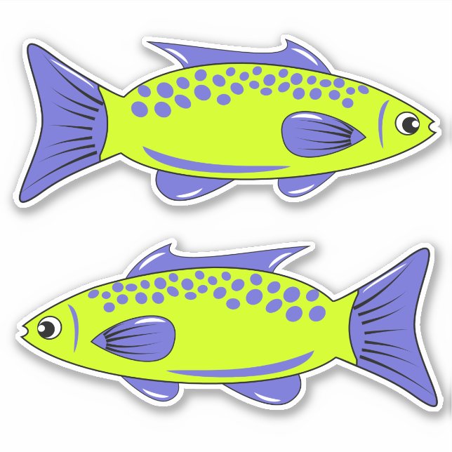 Fish Vinyl Pegatina (Anverso)