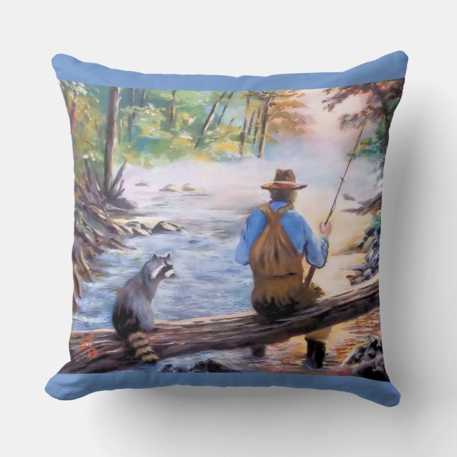 Fisherman lanza una línea de Cojín decorativo (Anverso)