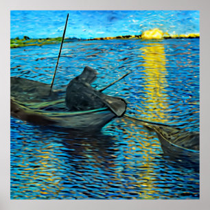 Fisherman - van gogh poster e impresiones
