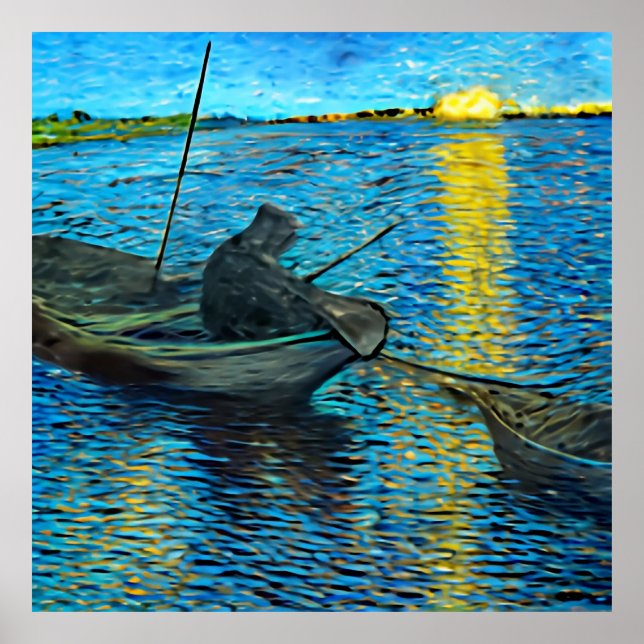 Fisherman - van gogh poster e impresiones (Frente)