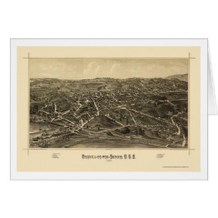 Fishkill, mapa panorámico de NY - 1886