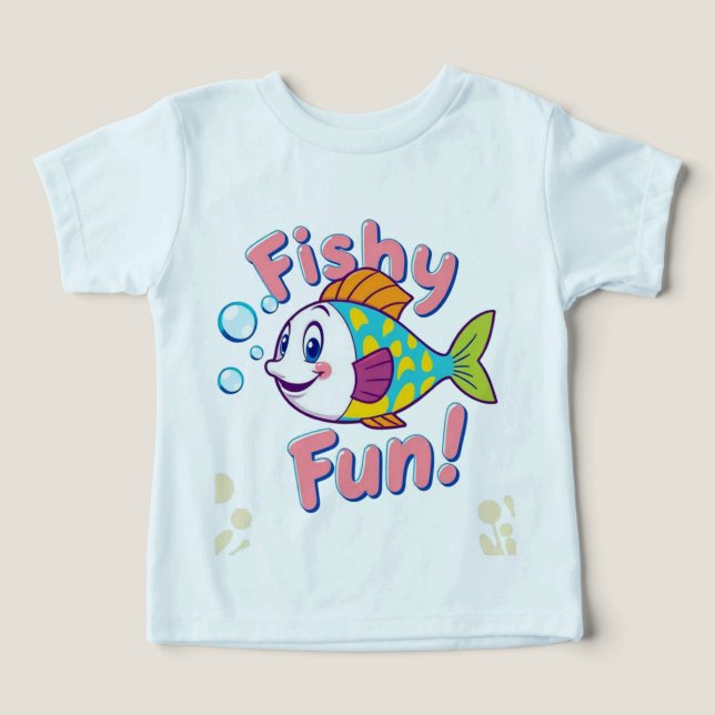 Fishy Fun Personalizado Fish Kids's T-Shirt (Diseño delantero )