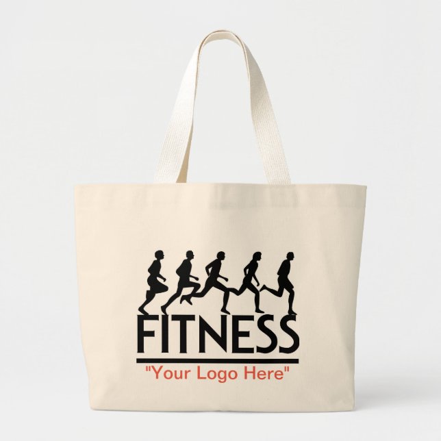 "#Fitness" Bolsa de Tote (Frente)