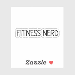 Fitness Nerd Pegatina, Pegatinas de vinilo