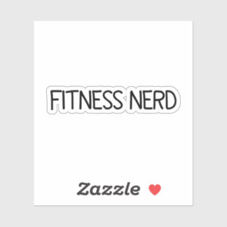 Fitness Nerd Pegatina, Pegatinas de vinilo