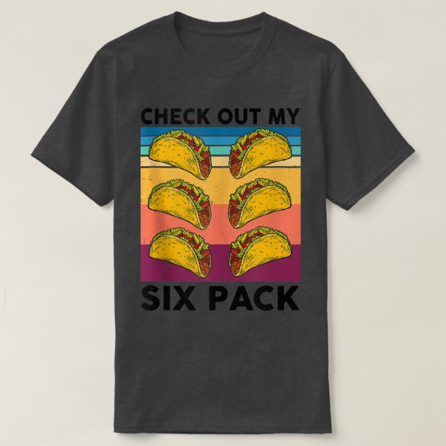 Fitness Taco 6 Pack Funny Gym Top para Taco (Diseño del anverso)