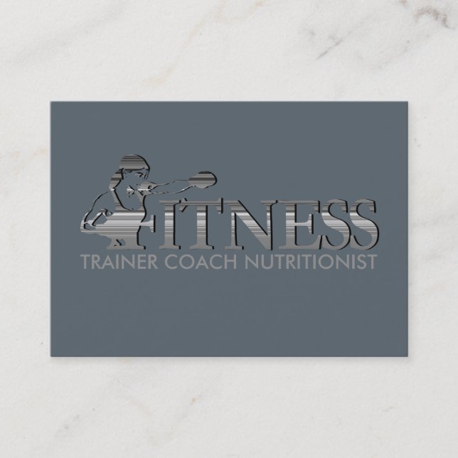 FITNESS - Tarjeta de visita (Anverso)