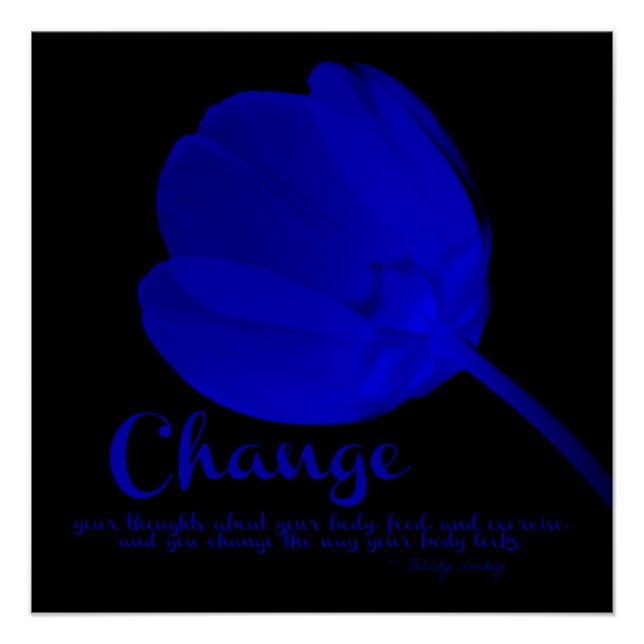 Fitness Tulip Blue Change Poster (Anverso)