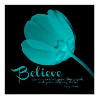 Fitness Tulip Light Blue Belier Poster