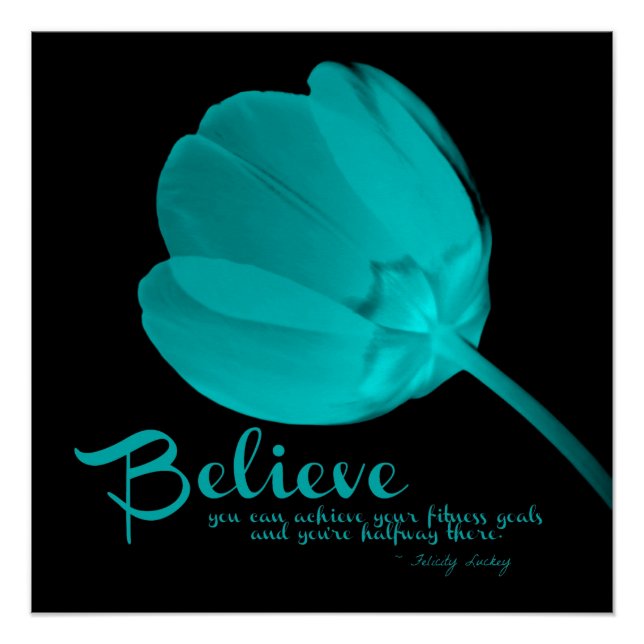 Fitness Tulip Light Blue Belier Poster (Anverso)