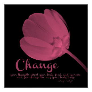 Fitness Tulip Pink Change Poster
