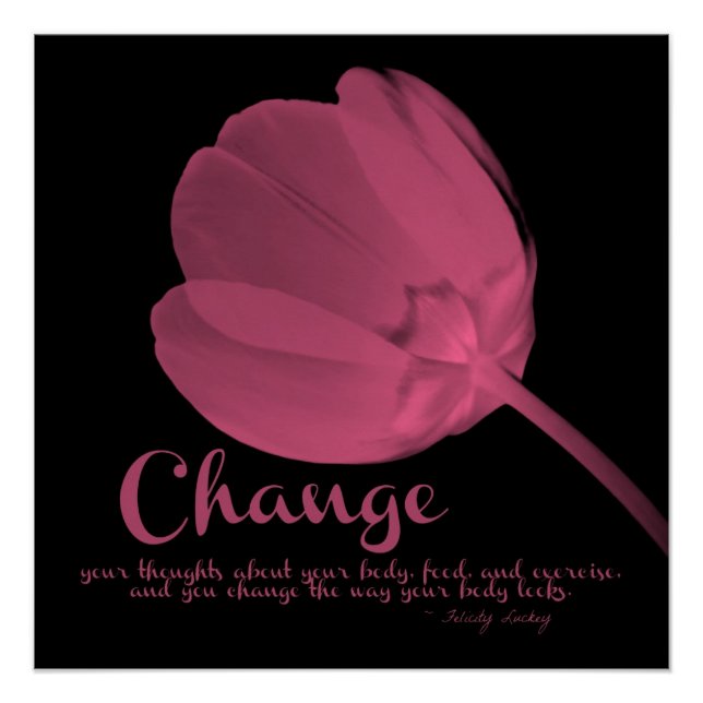 Fitness Tulip Pink Change Poster (Anverso)