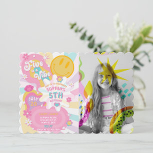 Five es una invitación a la fotografía de cumpleañ