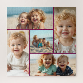 Five Photo Template | Personalized Family Puzzle 