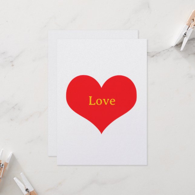 Flache Karte Thema Love - Liebe - mit Umschlag (Anverso/Reverso In Situ)