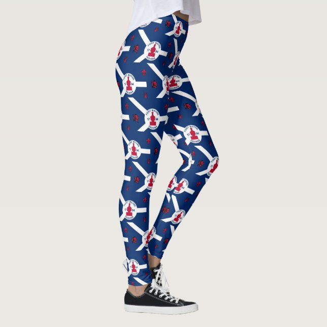 Flag Fort Wayne, Indiana Leggings (Derecha)