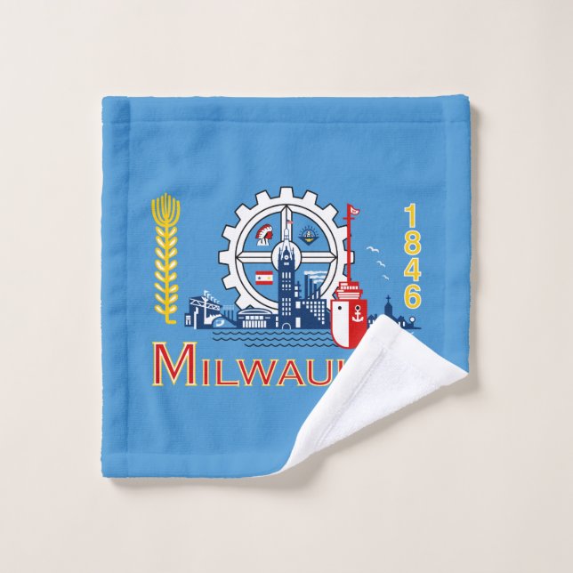 Flag of Milwaukee, Wisconsin  (Toallita)