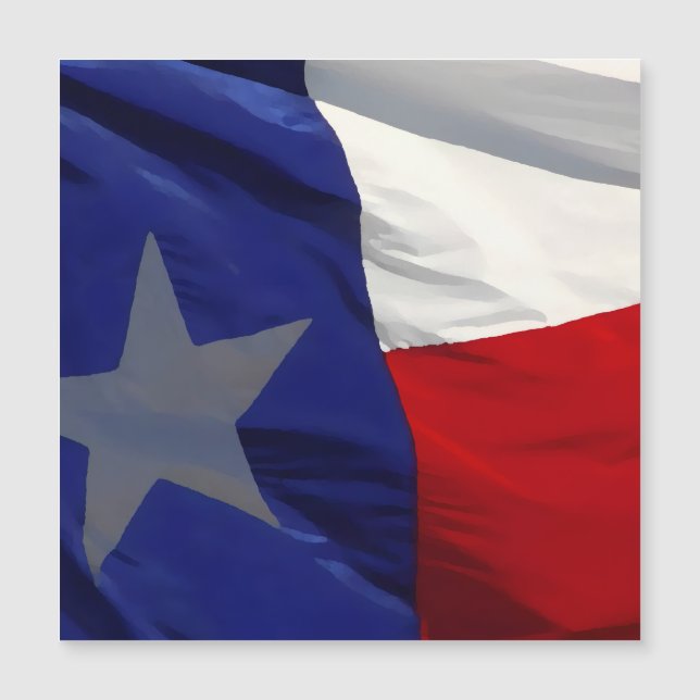 Flag of Texas Pop Art Magnetic Card (Anverso)