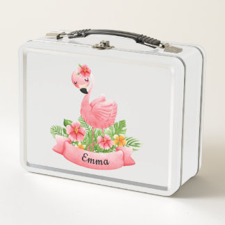 Flamant Rose Fleurs Personnalisée Enfant