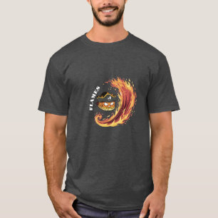 Flamante flama camiseta pirata -