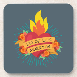 Flamante Heart Dia de los Muertos | Posavasos