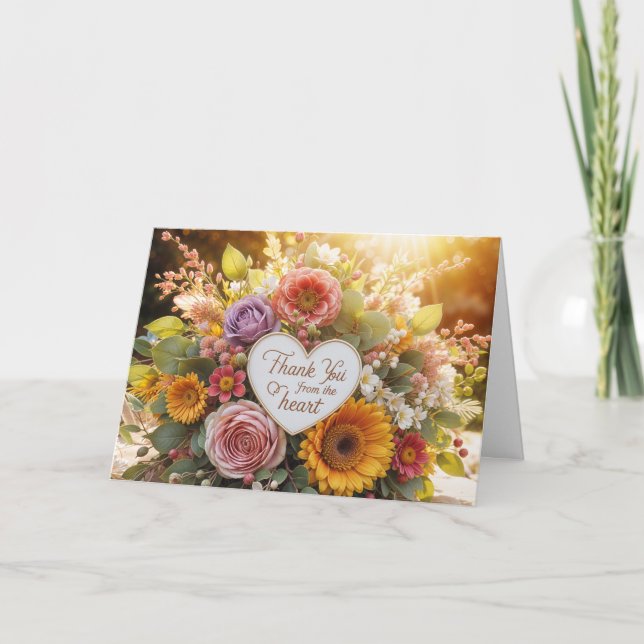 flamante tarjeta de agradecimiento (Anverso)