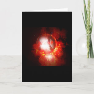 Flamantes tarjetas de felicitación de béisbol