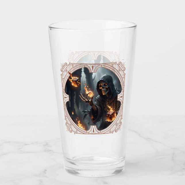 Flamas góticas, el guardián de los dados ardientes (Anverso)