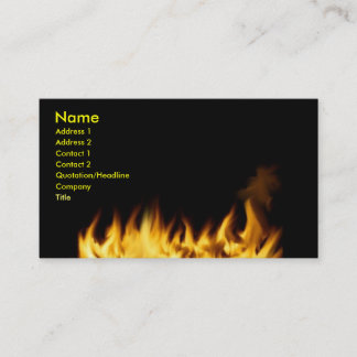 Flamea la tarjeta de visita
