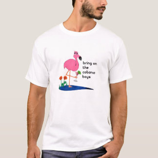 Flamenco en la camiseta de las vacaciones