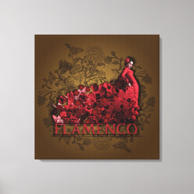 Flamenco - Lienzo envuelto (Anverso)