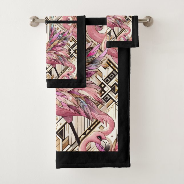 Flamenco rosa Art Deco (In situ)