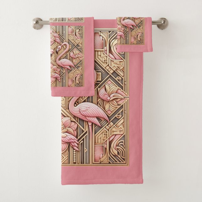 Flamenco Rosa Art Deco (In situ)
