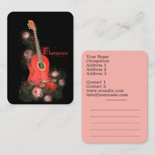 Flamenco - Tarjeta de visita