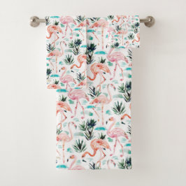 Flamencos del rosa de la acuarela de AWKWARRRD