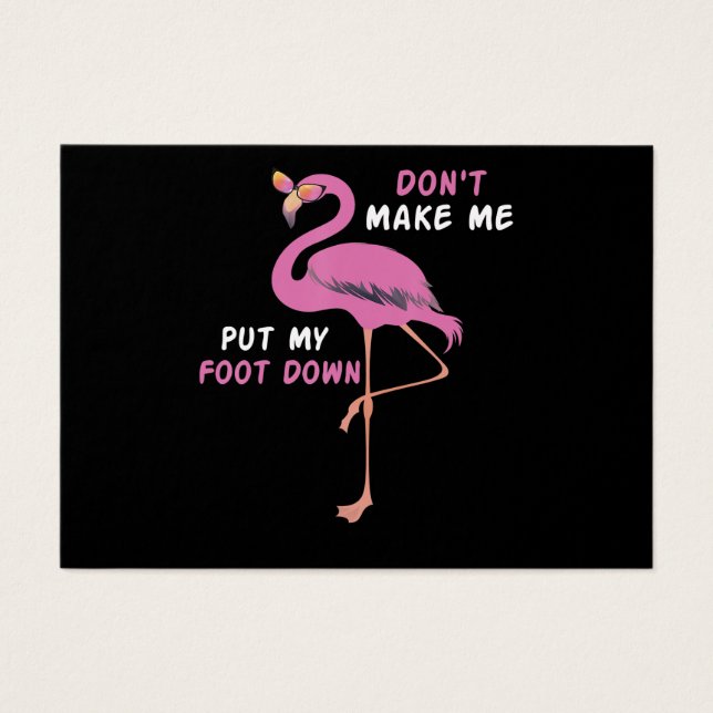 Flamencos | Flamingo Con Gafas No Me Hacen Poner (Frente)