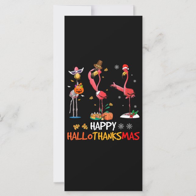 Flamencos | Flamingo Happy HalloGracias (Anverso)