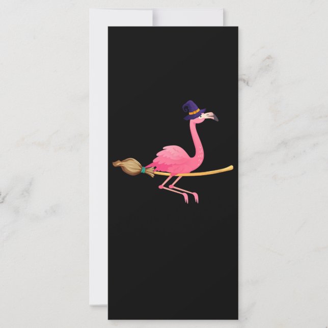 Flamencos | Halloween de Brujas Flamingo divertida (Anverso)