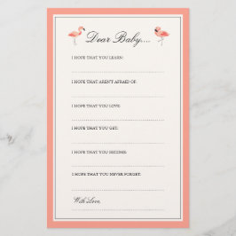 Flamencos | Queridas tarjetas para bebés