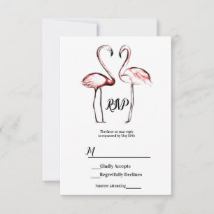 Flamencos rosados de melocotón Mármol negro RSVP