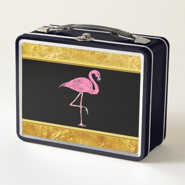 Flamencos rosados de pie con textura de Relieve me (Anverso)