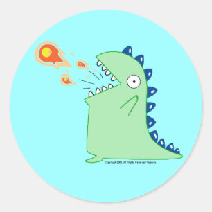 Flamey los Pegatinas Dragon