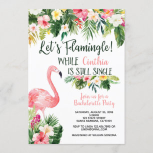 Flamingle- Invitación a la Bachelorette Party