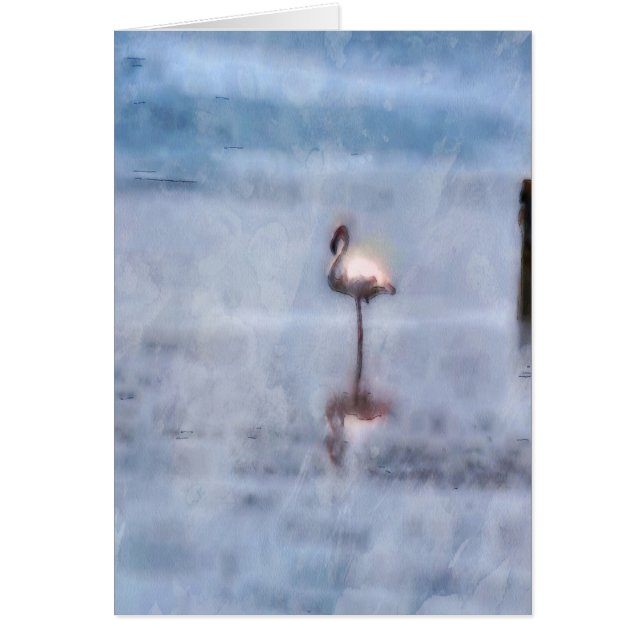 Flamingo acuarela (Frente)